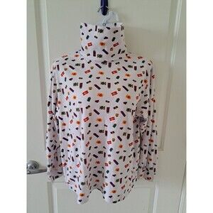 Karen Scott VTG Christmas Presents Women's Turtleneck Sweater Sweatshirt Size XL